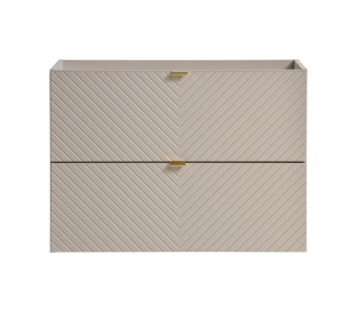 Comad Závěsná skříňka Viva Cashmere Domi I s deskou a umyvadlem 60 cm kašmírová