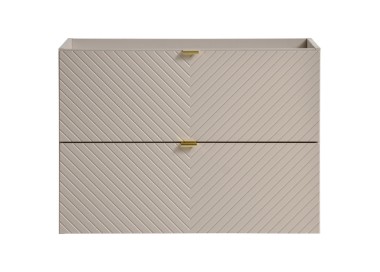 Comad Závěsná skříňka Viva Cashmere Domi I s deskou a umyvadlem 60 cm kašmírová