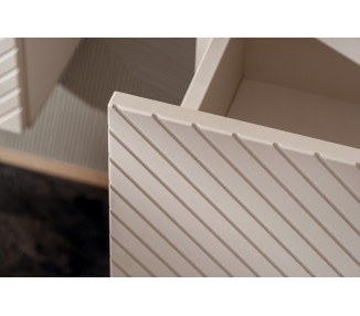 Comad Závěsná skříňka Viva Cashmere Domi I s deskou a umyvadlem 60 cm kašmírová
