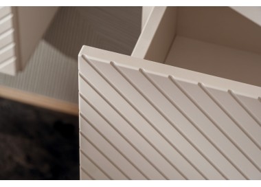 Comad Závěsná skříňka Viva Cashmere Domi I s deskou a umyvadlem 60 cm kašmírová