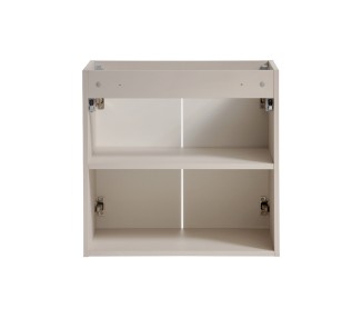 Comad Závěsná skříňka Viva Cashmere Domi II s deskou a umyvadlem 60 cm kašmírová