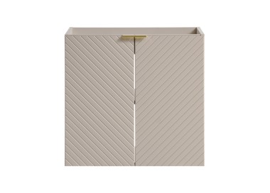 Comad Závěsná skříňka Viva Cashmere Domi II s deskou a umyvadlem 60 cm kašmírová