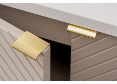 Comad Závěsná skříňka Viva Cashmere s deskou 60 cm kašmírová/bílá