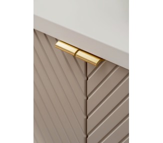 Comad Závěsná skříňka Viva Cashmere s deskou 60 cm kašmírová/bílá