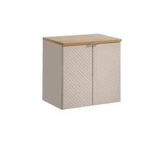 Comad Závěsná skříňka Viva Cashmere s deskou 60 cm kašmírová/dub evoke