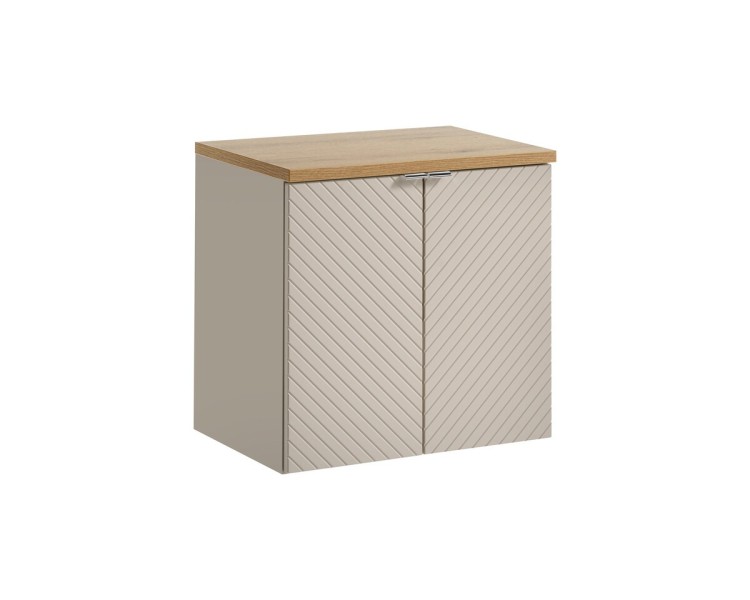 Comad Závěsná skříňka Viva Cashmere s deskou 60 cm kašmírová/dub evoke