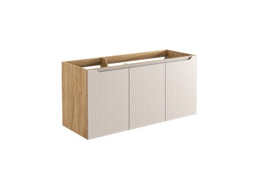 Comad Závěsná umyvadlová skříňka Luxor Beige 82-120-3D béžová/dub olejovaný