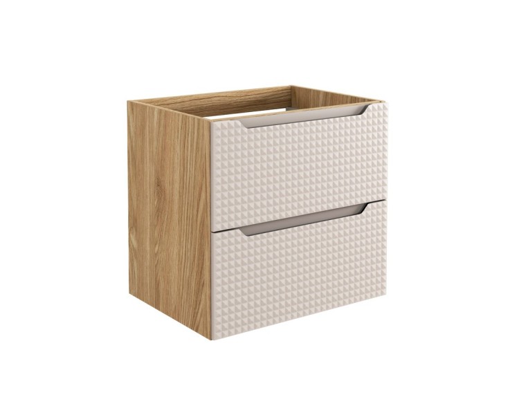 Comad Závěsná umyvadlová skříňka Luxor Beige 82-60-2S béžová/dub olejovaný