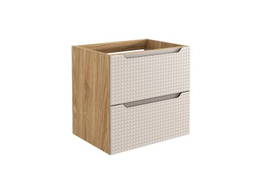 Comad Závěsná umyvadlová skříňka Luxor Beige 82-60-2S béžová/dub olejovaný