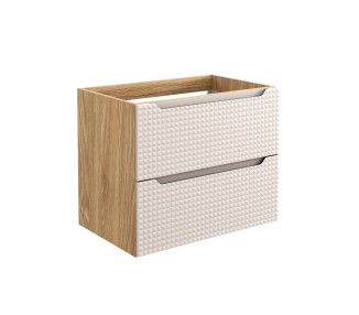 Comad Závěsná umyvadlová skříňka Luxor Beige 82-70-2S béžová/dub olejovaný