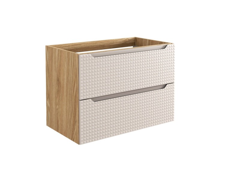 Comad Závěsná umyvadlová skříňka Luxor Beige 82-80-2S béžová/dub olejovaný