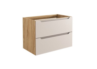 Comad Závěsná umyvadlová skříňka Luxor Beige 82-80-2S béžová/dub olejovaný
