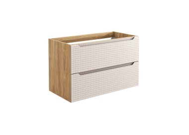 Comad Závěsná umyvadlová skříňka Luxor Beige 82-90-2S béžová/dub olejovaný
