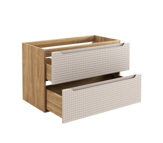 Comad Závěsná umyvadlová skříňka Luxor Beige 82-90-2S béžová/dub olejovaný