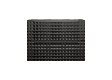 Comad Závěsná umyvadlová skříňka Luxor Black s deskou 80 cm černá/dub olejovaný
