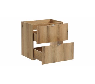 Comad Závěsná umyvadlová skříňka Nova Oak s deskou 140 cm dub evoke