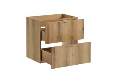 Comad Závěsná umyvadlová skříňka Nova Oak s deskou 140 cm dub evoke