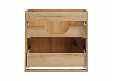Comad Závěsná umyvadlová skříňka Nova Oak s deskou 140 cm dub evoke