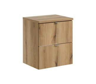 Comad Závěsná umyvadlová skříňka Nova Oak s deskou 50 cm dub evoke