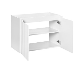 Comad Závěsná umyvadlová skříňka Nova White se zápustným umyvadlem 80 cm bílá