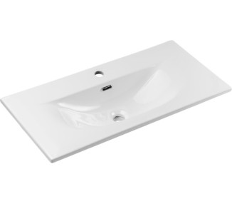 Comad Závěsná umyvadlová skříňka Nova White se zápustným umyvadlem 80 cm bílá