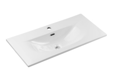 Comad Závěsná umyvadlová skříňka Nova White se zápustným umyvadlem 80 cm bílá