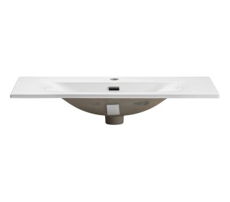 Comad Závěsná umyvadlová skříňka Nova White se zápustným umyvadlem 80 cm bílá