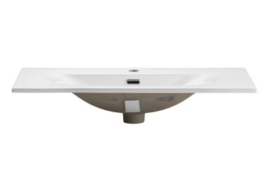 Comad Závěsná umyvadlová skříňka Nova White se zápustným umyvadlem 80 cm bílá