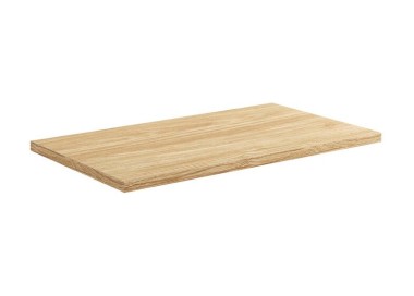 Comad Závěsná umyvadlová skříňka Ocean s deskou 80 cm černá/dub olejovaný