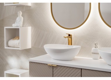 Comad Závěsná umyvadlová skříňka Viva Cashmere 82-60-2D kašmírová