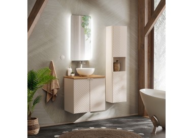 Comad Závěsná umyvadlová skříňka Viva Cashmere 82-60-2D kašmírová