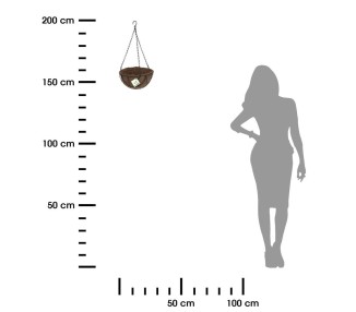 DekorStyle Závěsný košík na květiny 30 cm