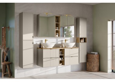Comad Závěsný koupelnový regál Bella Cashmere 81-20-44 dub artisan