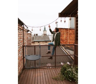 Garden Line Závěsný stolek na balkon DONALD černý