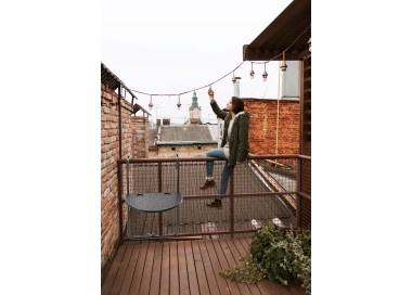 Garden Line Závěsný stolek na balkon DONALD černý