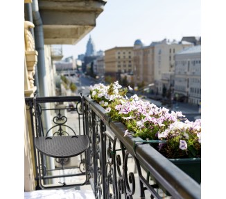 Garden Line Závěsný stolek na balkon DONALD černý