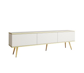 Piaski Závěsný televizní stolek Oro MDF 175 cm  bílý/zlatý