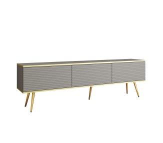 Piaski Závěsný televizní stolek Oro MDF 175 cm  šedý/zlatý
