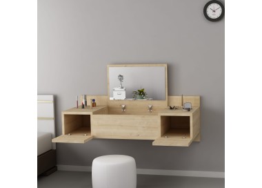 Kalune Design Závěsný toaletní stolek Esmé dub přírodní
