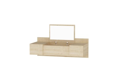 Kalune Design Závěsný toaletní stolek Esmé dub přírodní