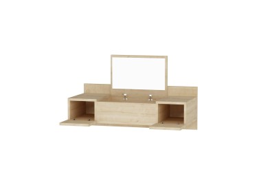 Kalune Design Závěsný toaletní stolek Esmé dub přírodní