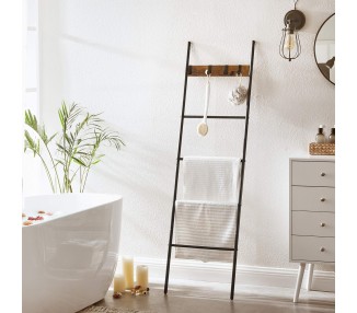 SONGMICS Žebřík na ručníky Vasagle COZY černý