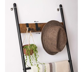 SONGMICS Žebřík na ručníky Vasagle COZY černý